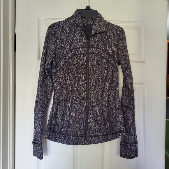 Lululemon Define Zip Up Jacket, Size 0, Heathered Black - Picture 1 of 3